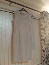 Plain Cream Knee Length